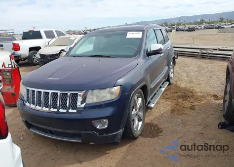 2013 Jeep Grand Cherokee Overland z USA, uszkodzony, nr VIN 1C4RJFCT9DC532168